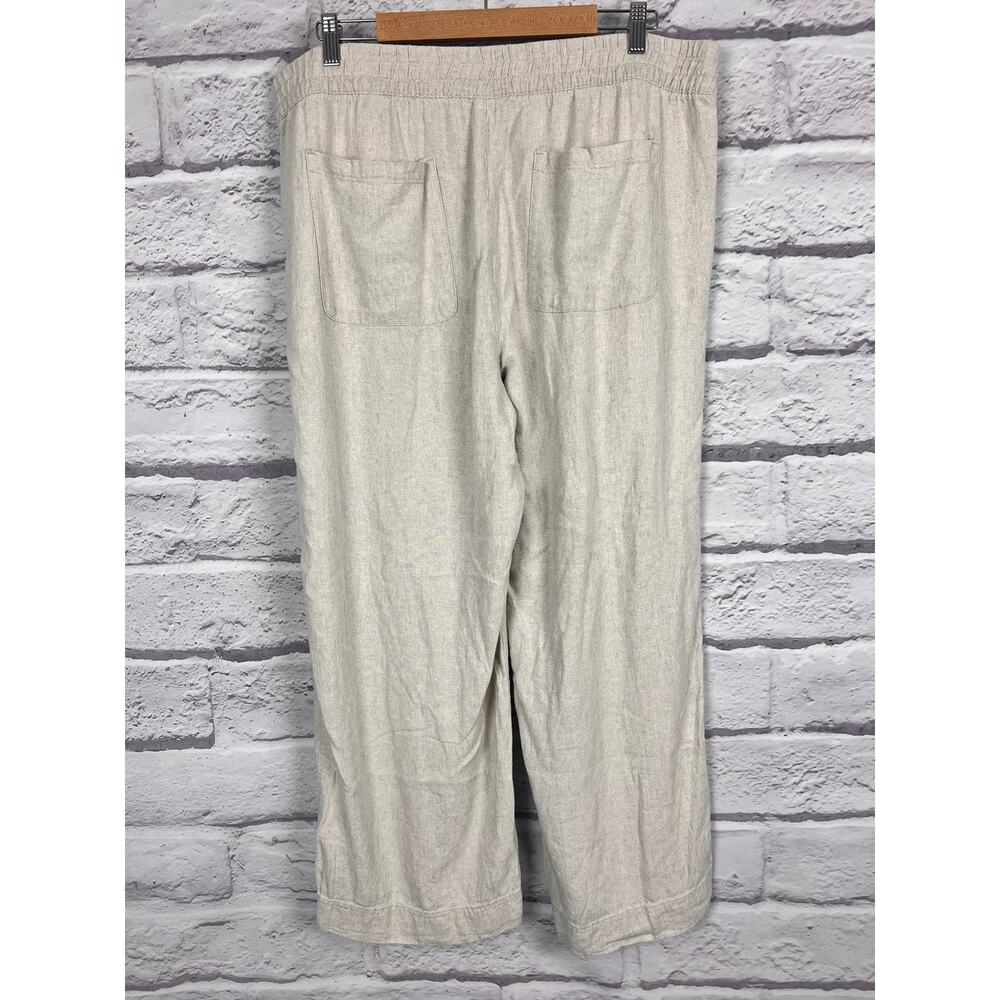 Old Navy Womens XL Coastal Minimalist Resortwear Vacation Linen Wide Leg Pants - Picture 4 of 11